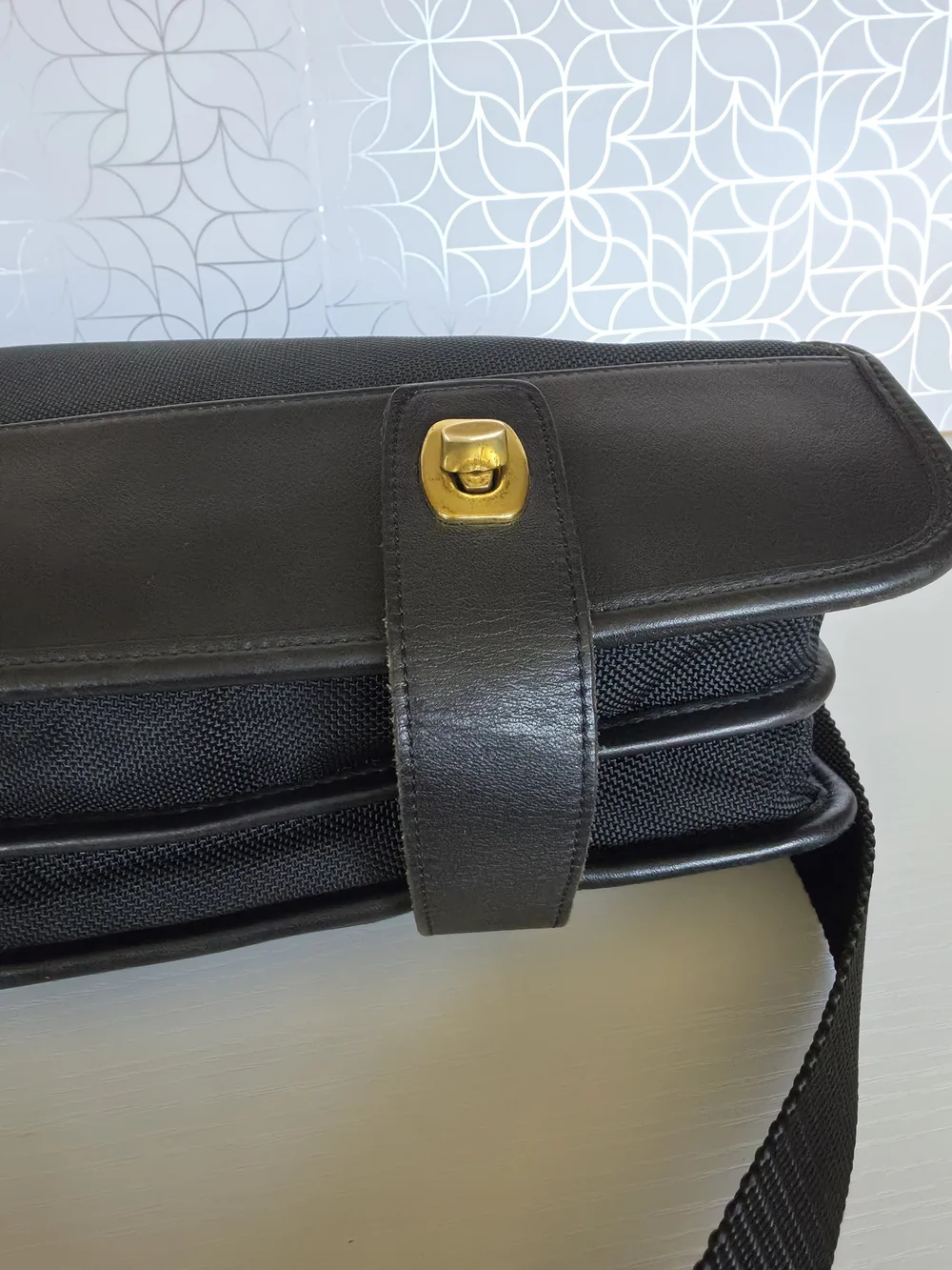vintage Coach Metropolitan Hybrid ballistic nylon and leather briefcase